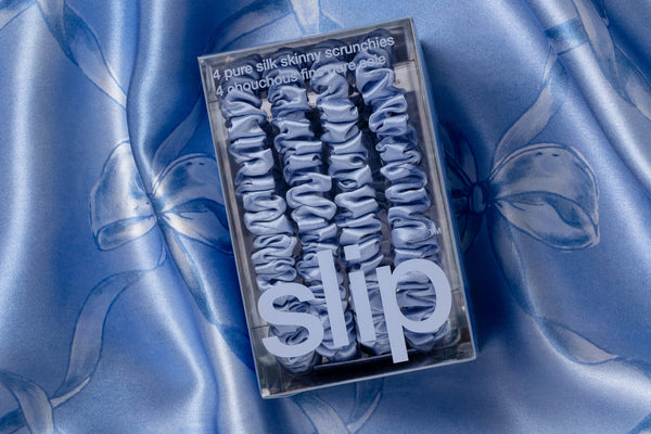 Cornflower Skinny Scrunchies