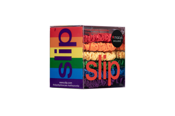 Rainbow Skinny Scrunchies