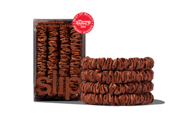 BACK TO BASICS AUBURN SKINNY SCRUNCHIES