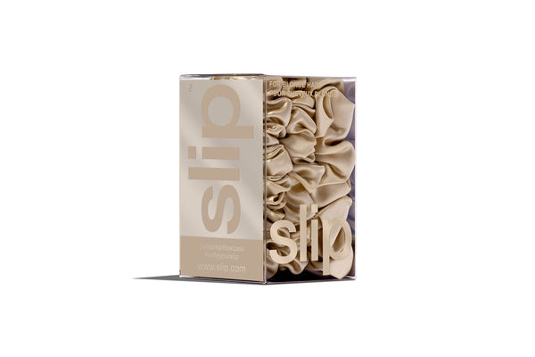 BACK TO BASICS BLOND MIDI/LARGE SCRUNCHIE SET