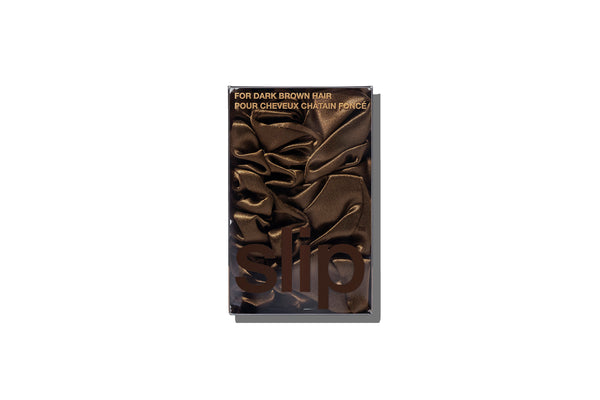 BACK TO BASICS DUNKELBRAUN MIDI/LARGE SCRUNCHIE SET